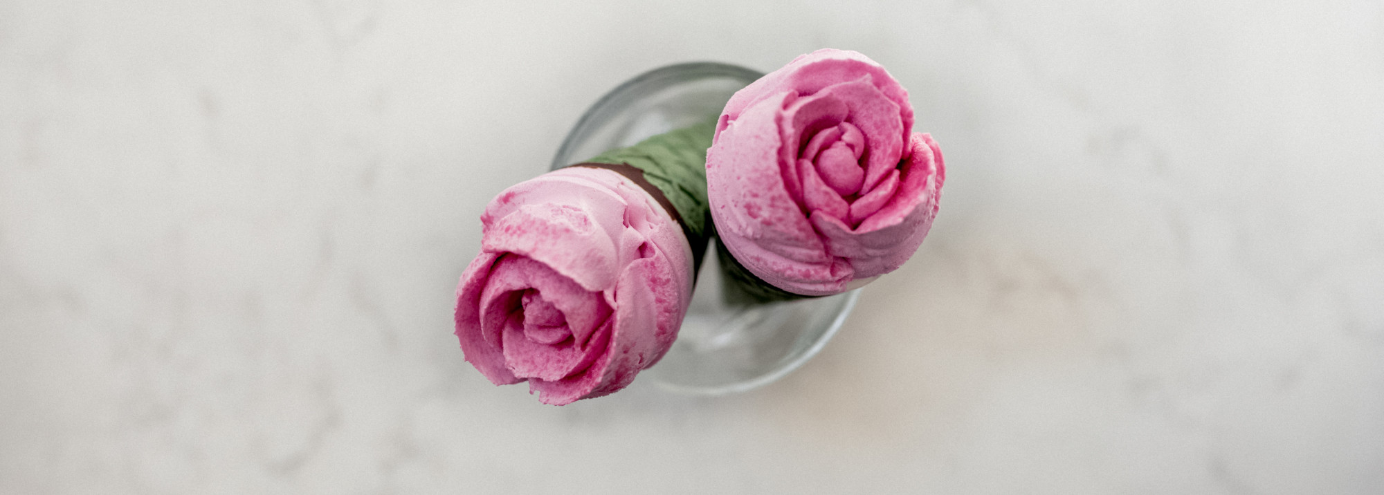 Rose Ice Cream Cone